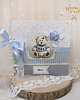 akcesoria na chrzest Album na chrzest, roczek, narodziny "Vintage Baby Boy" GOTOWY