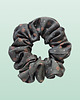 gumki do włosów Scrunchie MIDI zieleń we wzory