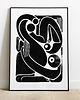 grafiki i ilustracje Grafika w stylu "Woodblock", papier 100% bawełna