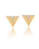 kolczyki pozłacane Kolczyki triangle gold