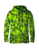 bluza z kapturem damska Damska Bluza Expres Zamek DR.CROW Motyle Green