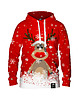 bluza z kapturem damska Damska Bluza Świąteczna DR.CROW Renifer