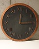 zegary Zegar betonowy cgrafit miedź designerski 45cm