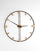 zegary Duży zegar ścienny 96cm Brąz