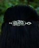 spinki i klamry do włosów Spinka do włosów i do szala ze szpilką ozdobna onyks spinel wire wrapping