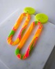 kolczyki z masy plastycznej Długie kolczyki ENDORFINY mocny NEON
