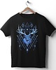 t-shirty męskie Koszulka  z nadrukiem Niebieski jeleń