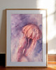 obrazy Akwarela Meduza oryginalny obraz 300g 23x30 cm