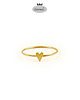 pierścionki złote Srebro złocone: pierścionek SLIM LOVE