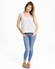 topy damskie Lniany top WILLOW gray stripes