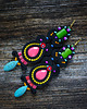 kolczyki soutache Długie etniczne kolczyki soutache