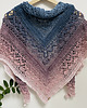 szale damskie Chusta szydełkowa Klaziena ombre handmade