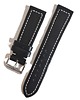 zegarki różne Pasek do zegarka  rozm: 20mm czarny z jasną nitką