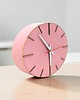 zegary Zegar ścienny drewniany cichy różowy minimalistyczny elipsa