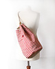 torebki różne  worek plecak - red&white stripes&nut -