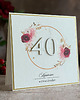 kartki scrapbooking Personalizowana kartka na 40 urodziny, BH 50