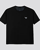 t-shirty męskie Koszulka męska 4xl  czarna z haftem FOKA - Duży rozmiar 142cm obwodu