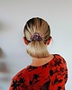 gumki do włosów Gumka jedwabna, scrunchie, frotka rose gold MIDI