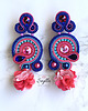 kolczyki soutache Kolorowe kolczyki Balerinki