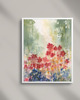 obrazy Akwarela Łąka w świetle dnia oryginalny obraz 300g 23x30 cm
