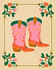 plakaty Plakat "Cowboy boots" A4 (21x30)