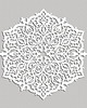inne DEKORACYJNY PANEL AŻUROWY, ROZETA MAROKAŃSKA, DEKORACJA ŚCIENNA 3D, ORNAMENT,