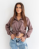 bluzki z długim rękawem damskie Satin womens shirt luna