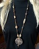 wisiory Wisiorek w kolorach ziemi w stylu boho z ręcznie wypalanej ceramiki handmade
