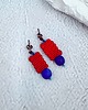 kolczyki soutache Płomienne wibracje