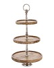patery i talerze Patera drewniana 3 poziomy 54x30x30 cm CAKE - I