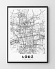 plakaty Plakat Mapa Łódź