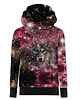 bluza z kapturem damska Bluza hydrofobowa UNISEX - WILK AKWARELOWA GALAKTYKA