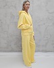 komplety damskie Lucia komplet z rozpinaną bluzą i szerokimi spodniami Butter Yellow