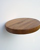 półki Orągła półka dębowa wisząca 17x17 cm