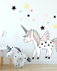 naklejki ścienne do pokoju dziecka JEDNOROŻEC UNICORN NAKLEJKA DLA DZIECI 50CM