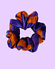 gumki do włosów Gumka jedwabna, scrunchie, frotka fioletowa koniczyna MIDI