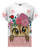 t-shirty dla dziewczynki T-shirt Girl DR.CROW Sowa
