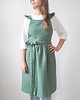 fartuchy kuchenne Lniany fartuszek retro EUCALYPTUS GREEN