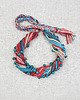 kolie 5815 Wielobarwny naszyjnik handmade z drewnianymi koralikami