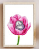 plakaty Plakat Chomiczek w Tulipanie