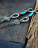 kolczyki wire wrapping Długie kolczyki boho z apatytem