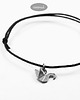 bransoletki wire wrapping Bransoletka Origami Łabędź - złocone srebro