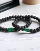 bransoletki z kamieni naturalnych KOMPLET dla PARY : malachit - kamień miłości
