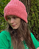 czapki damskie Dimma Jesienna czapka z alpaki i merynosa brzoskwiniowa