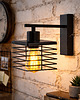 kinkiety Kinkiet do sypialni do czytania z drucianym kloszem GALATI LOFT