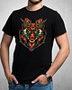 t-shirty męskie Koszulka  czarna z nadrukiem Fox head