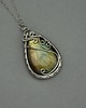 wisiory Wisiorek kolorowy labradoryt wire wrapping