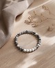 bransoletki z kamieni naturalnych Bransoletka Marble, jaspis, howlit i srebro 925