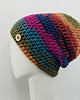 czapki damskie Kolorowa gruba czapka smerf ręcznie robiona