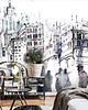 fototapeta Warszawa w Akwarelach -  Fototapeta